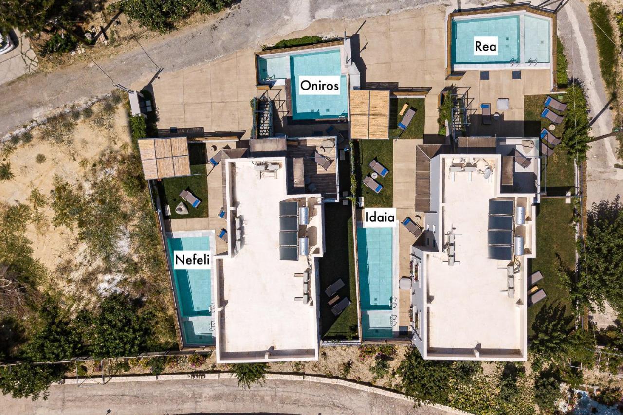 Iron Villas - Nefeli & Oniros Pangalochori Exteriör bild